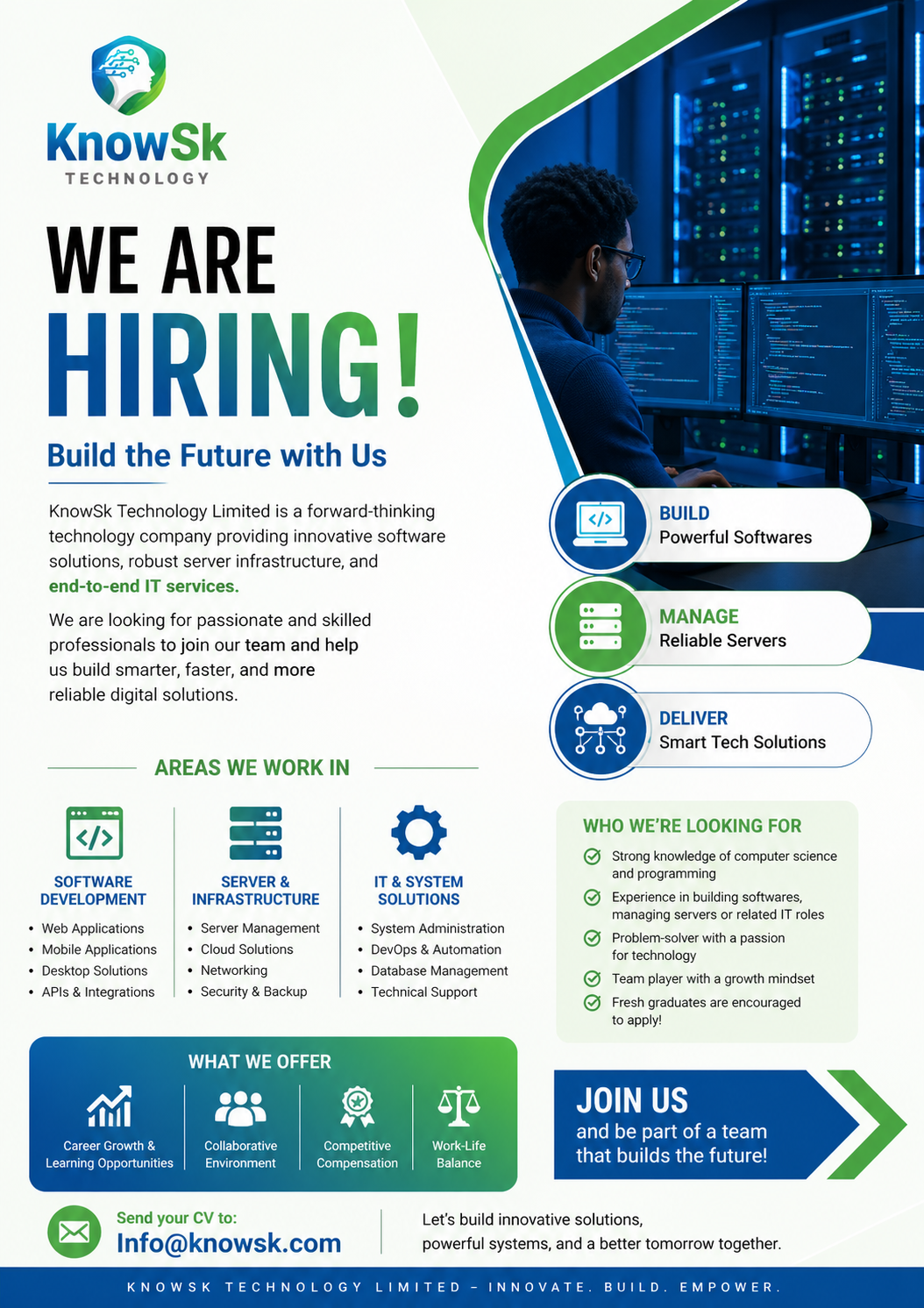 We Are Hiring